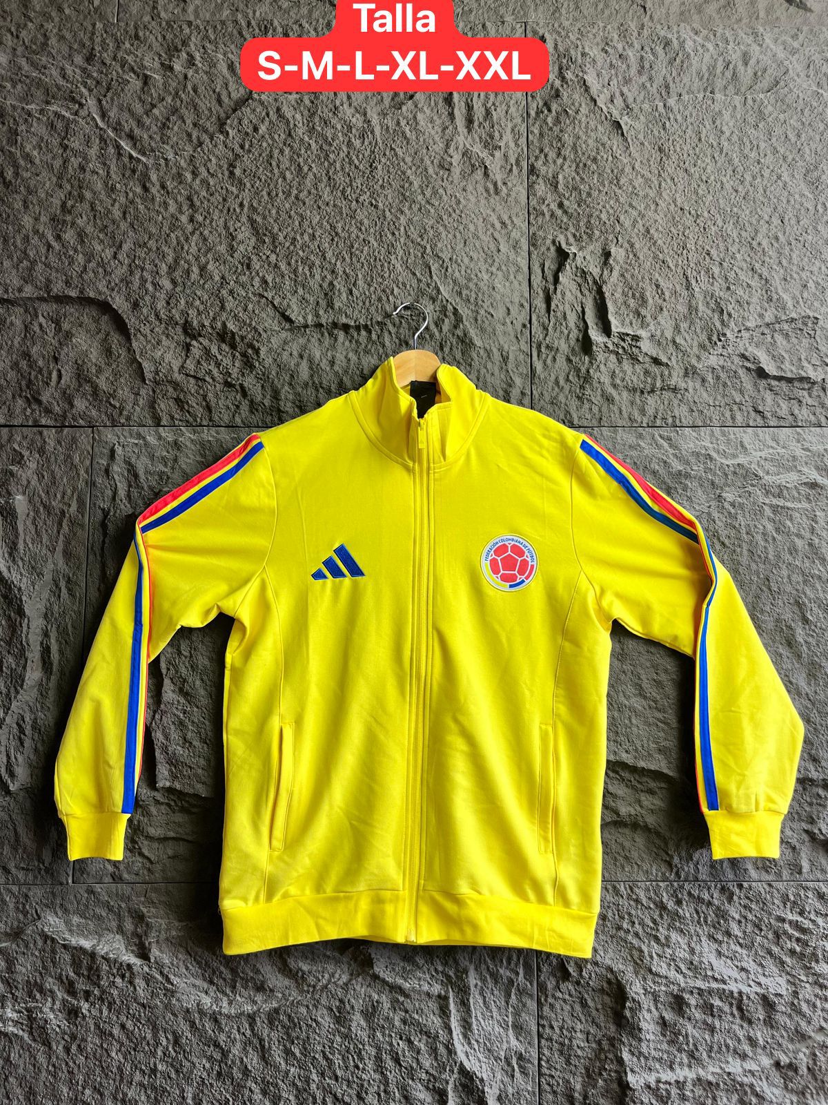 Chaqueta amarilla Colombia algodón
